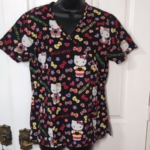 Hello Kitty Scrub Top Size medium